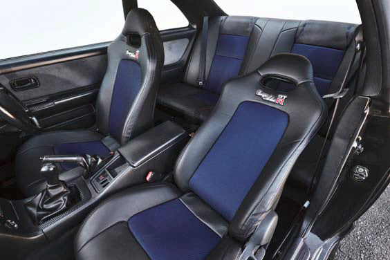 GARAGE ACTIVE ORIGINAL SEAT COVER BLACK WHITE FOR NISSAN SKYLINE GT-R BCNR33 GARAGE-ACTIVE-00016