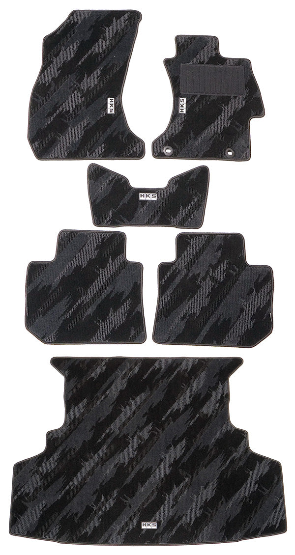 HKS FLOOR AND LUGGAGE MATS OCT RHD SET OF 6 FOR SUBARU WRX S4 VAG 53001-AF007