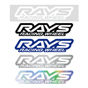 RAYS NO.20 RAYS RACING WHEEL LOGO STICKER 250MM - WHITE 74040200008WH