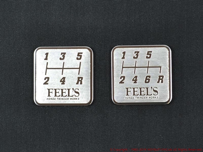 FEEL'S HONDA TWINCAM SHIFT PATTERN PLATE 5MT FEELS-00967