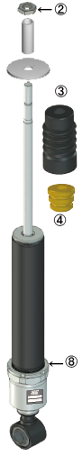 RS-R ADJUSTABLE SUSPENSION SYSTEM REPLACEMENT BUMP RUBBER FOR  RS-R-00004
