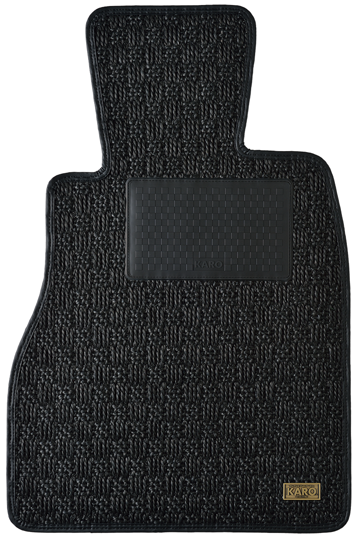 KARO GRAN SISAL BLACK BLACK FLOOR MATS FOR Subaru BRZ ZD8 GRAN-SISAL-4445-BLACK-BLACK