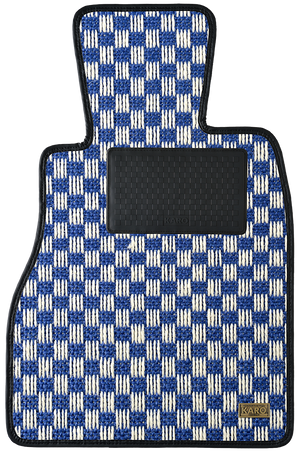 KARO SISAL BLUE WHITE LUGGAGE MATS FOR Mazda Demio DW#WF SISAL-793-BLUE-WHITE