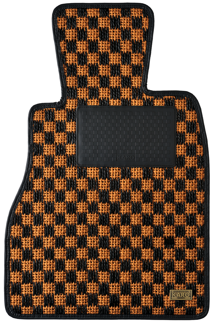 KARO GRAN SISAL CAMEL BLACK FLOOR MATS FOR BMW 3 Series E-46 GRAN-SISAL-1611-CAMEL-BLACK