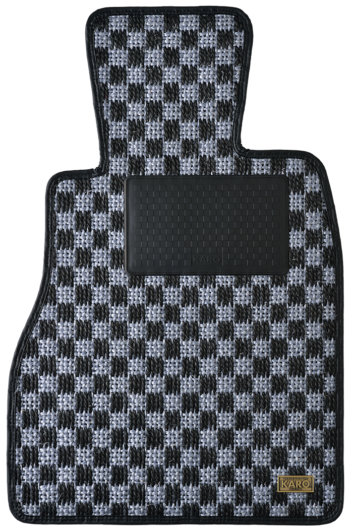 KARO GRAN SISAL SILVER BLACK FLOOR MATS FOR BMW 3 Series E-46 GRAN-SISAL-1611-SILVER-BLACK