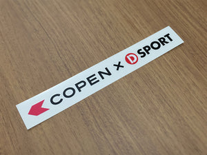 D-SPORT CUT LETTER LOGO STICKER FOR DAIHATSU COPEN 08231X-STK
