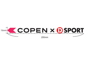 D-SPORT CUT LETTER LOGO STICKER FOR DAIHATSU COPEN 08231X-STK