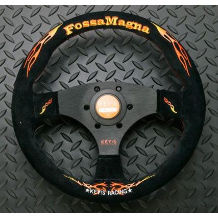 KEY'S RACING FOSSA MAGNA STEERING WHEEL 350 FLAT BLACK SW01072
