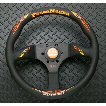 KEY'S RACING FOSSA MAGNA STEERING WHEEL 350 SEMI DEEP SUEDE SW01079