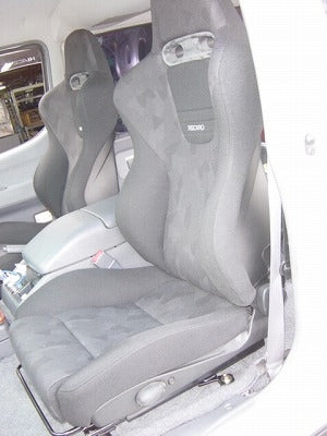KAWAI WORKS T058L LEFT SIDE SEAT RAIL FOR COBRA FULL BUCKET BOTTOM STOP ALL TYPES FOR TOYOTA HIACE H100 SERIES KAWAI-WORKS-10542