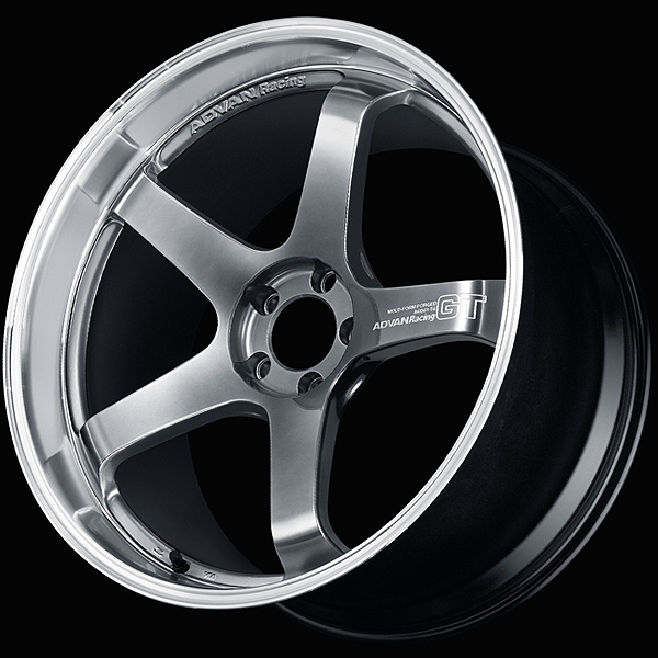YOKOHAMA ADVAN RACING GT -PREMIUM VERSION- FOR JAPANESE CARS 21X10.0J 5(M14)X120 17 MPBP MACHINING - HYPER PLATINUM BLACK + MACHINING LOGO YOKOHAMA-ADVAN-03299