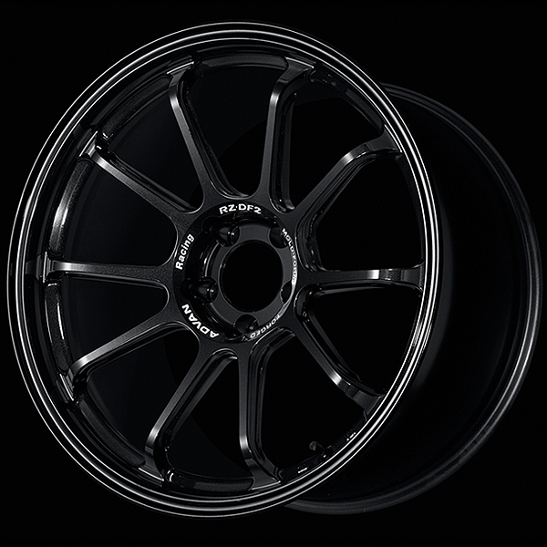YOKOHAMA ADVAN RACING RZ-DF2 FOR JAPANESE CARS 20X10.0J 5X114.3 25 TBK RACING TITANIUM BLACK YOKOHAMA-ADVAN-00477