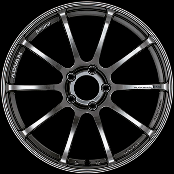 YOKOHAMA ADVAN RACING RS2 FOR JAPANESE CARS 17X8.0J 5X114.3 54 HB RACING HYPER BLACK YOKOHAMA-ADVAN-03734