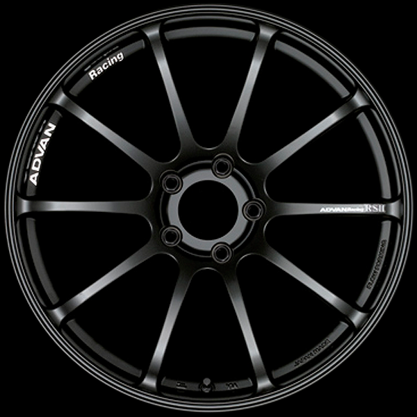 YOKOHAMA ADVAN RACING RS2 FOR JAPANESE CARS 18X8.0J 5X114.3 45 SGB SEMI-GLOSS BLACK YOKOHAMA-ADVAN-03779