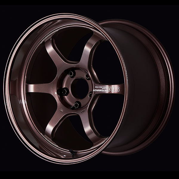 YOKOHAMA ADVAN RACING R6 FOR JAPANESE CARS 18X8.5J 5X100 45 RCB RACING COPPER BRONZE YOKOHAMA-ADVAN-00937