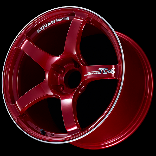 YOKOHAMA ADVAN RACING TC-4 FOR JAPANESE CARS 18X9.0J 5(M12)X114.3 25 CRR RACING CANDY RED - RING YOKOHAMA-ADVAN-01511