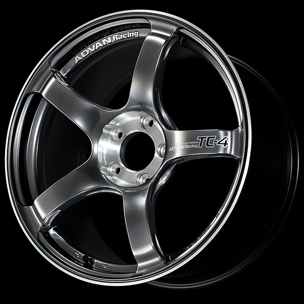 YOKOHAMA ADVAN RACING TC-4 FOR JAPANESE CARS 17X9.0J 5(M12)X114.3 45 HBC RACING HYPER BLACK - DIAMOND CUT YOKOHAMA-ADVAN-00301