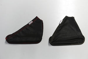 TOP SECRET HANDBRAKE BOOTS GOLD STITCHING FOR NISSAN SKYLINE GT-R BNR34 TOP-SECRET-00360