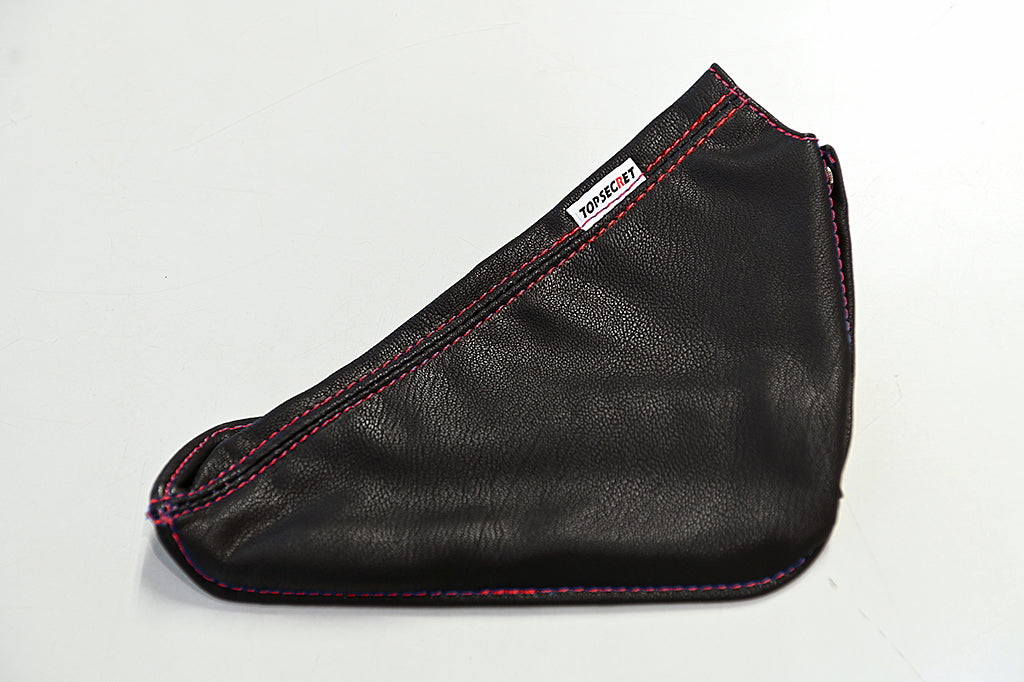 TOP SECRET HANDBRAKE BOOTS GOLD STITCHING FOR NISSAN SKYLINE GT-R BNR34 TOP-SECRET-00360