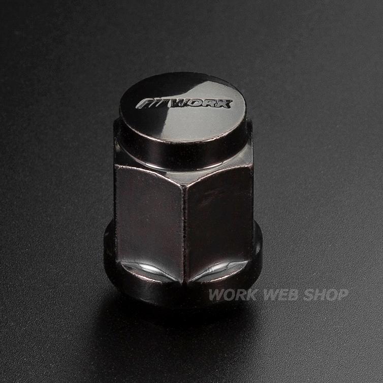 WORK M12 x P1.25 LOCK NUT SET 20 PIECES BLACK WORK-00013 - Black