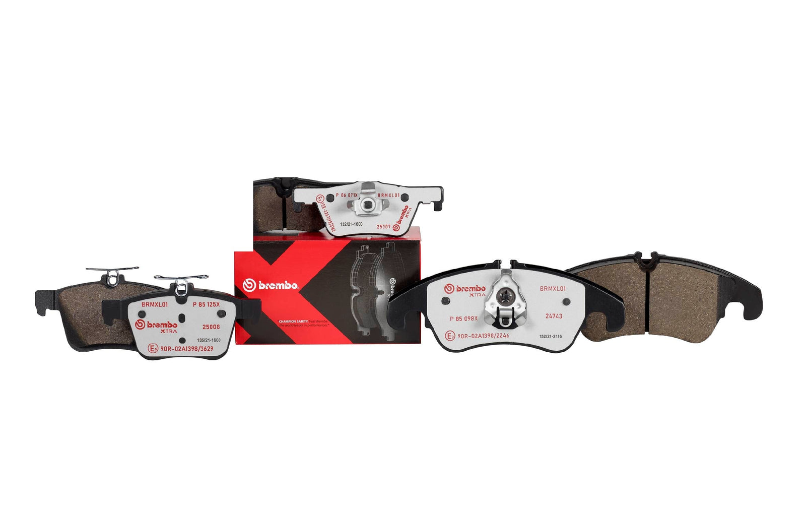 BREMBO BRAKE PADS EXTRA LEFT AND RIGHT SET FRONT FOR SUBARU LEVORG VMG 14.06~ P78-017X