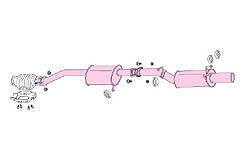 FUJITSUBO POWER Getter Exhaust For PS13 Silvia 2.0 Turbo 100-13047