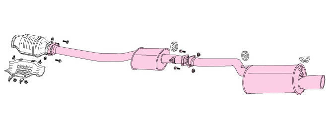 FUJITSUBO Legalis R  Exhaust For GX81 Cresta twin cam 24V 760-24034