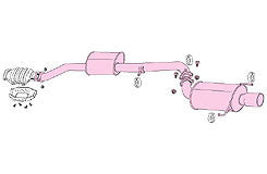 FUJITSUBO Legalis R  Exhaust For ECR33 Skyline GTS25t 2 door 790-15075