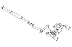 FUJITSUBO AUTHORIZE V Exhaust For ZC6 BRZ 2.0 minor before 860-23112