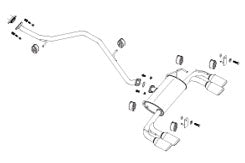 FUJITSUBO AUTHORIZE S Exhaust For ZVW50 Prius 1.8 2WD 350-21461
