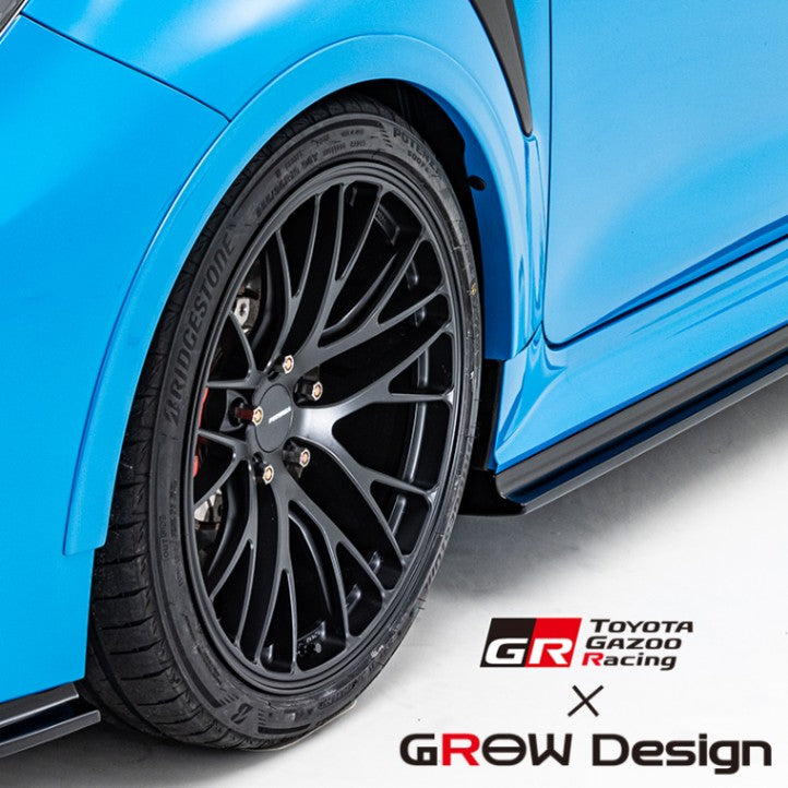 GROW MOTORSPORTS OVER FENDER ABS PLATINUM WHITE 089 FOR TOYOTA GR COROLLA GZEA14H GROW-MOTORSPORTS-00058