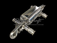POWER CRAFT HYBRID EXHAUST MUFFLER SYSTEM BLACK UPPER TAIL FOR LAMBORGHINI HURACAN STO EVO P-LA1070103-BKUPT