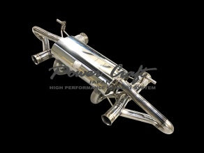POWER CRAFT HYBRID EXHAUST MUFFLER SYSTEM BLACK UPPER TAIL FOR LAMBORGHINI HURACAN STO EVO P-LA1070103-BKUPT