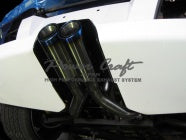 POWER CRAFT HYBRID EXHAUST MUFFLER SYSTEM SUS SQUARE TAIL BLACK TAIL FOR LAMBORGHINI MURCIELAGO LP620 P-LA310101-BKT