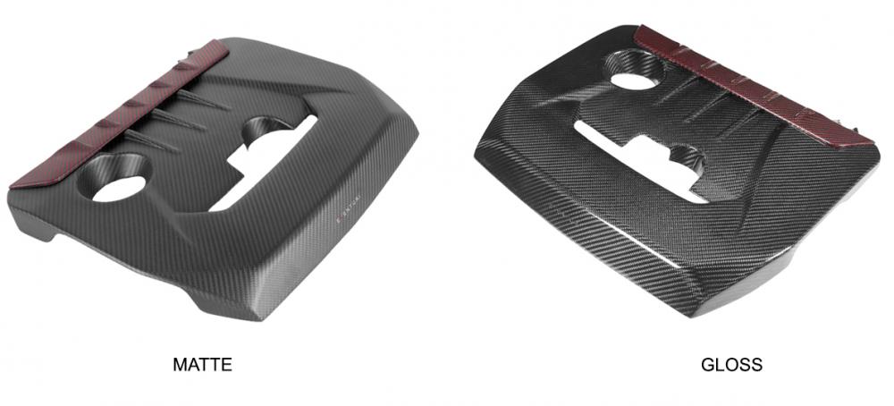 M&M HONDA CARBON ENGINE COVER EVENTURI FOR TOYOTA TOYOTA GR YARIS 4BA 00405-4BA-M002-BLACK-GLOSS