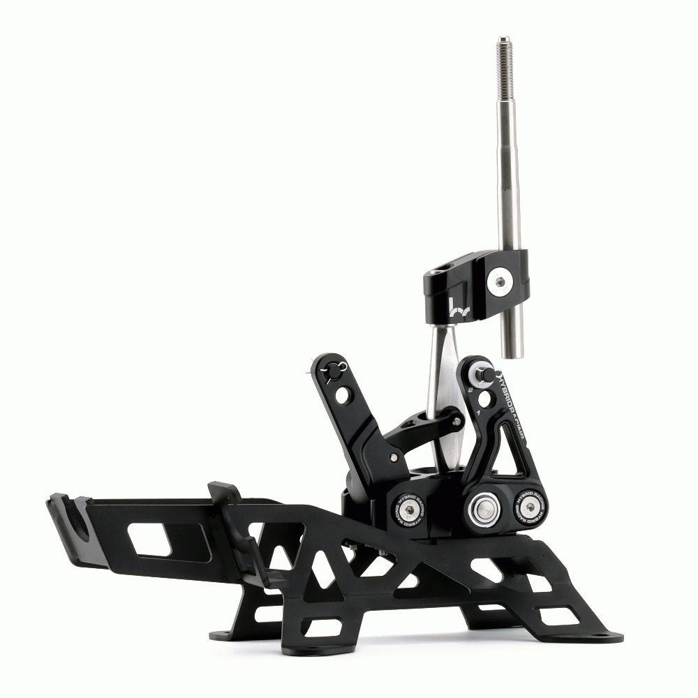 M&M HONDA SHORT SHIFTER ASSEMBLY BLACK COLOR HYBRID RACING FOR INTEGRA DC5 00111-DC5-HR01B