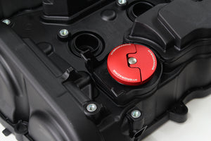 M&M HONDA OIL FILLER CAP HYBRID RACING V2 SLIM RED FOR HONDA CIVIC FL5 00015-OFC-HR01-R