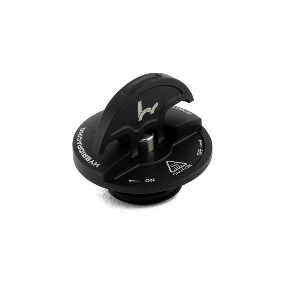 M&M HONDA OIL FILLER CAP HYBRID RACING V2 SLIM BLACK FOR HONDA CIVIC FL5 00015-OFC-HR02-B