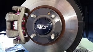 R-MAGIC RM HUB JACKET 54-65 WITH LOGO SILVER ALUMITE FOR MAZDA ROADSTER ND R-MAGIC-00009