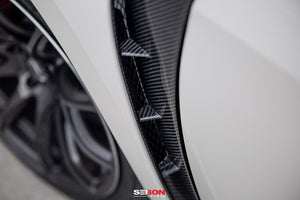 M&M HONDA CARBON FRONT FENDER DUCT SAYBON FOR CIVIC FK8 01100-FK8-SE06