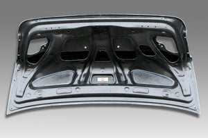 M&M HONDA AERO DUCKTAIL PLAIN WEAVE CARBON FRP TRUNK LID TYPE 2W WING HOLE AVAILABLE FOR CIVIC FD2 Mugen RR 01002-FD2-M002W