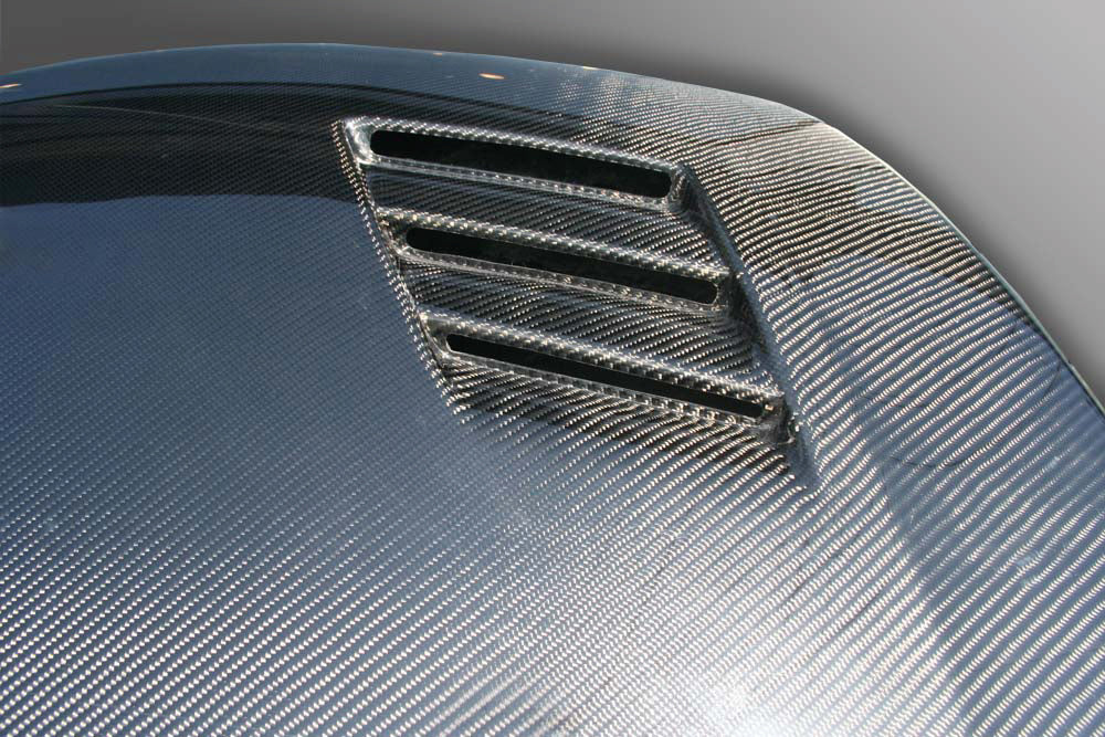 M&M HONDA TWILL CARBON FIBER WITH CARBON BONNET DUCT FOR CIVIC FD2