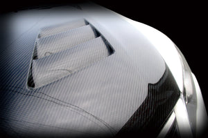 M&M HONDA TWILL CARBON FIBER WITH CARBON BONNET DUCT FOR CIVIC FD2 Mugen RR 01100-FD2-S001