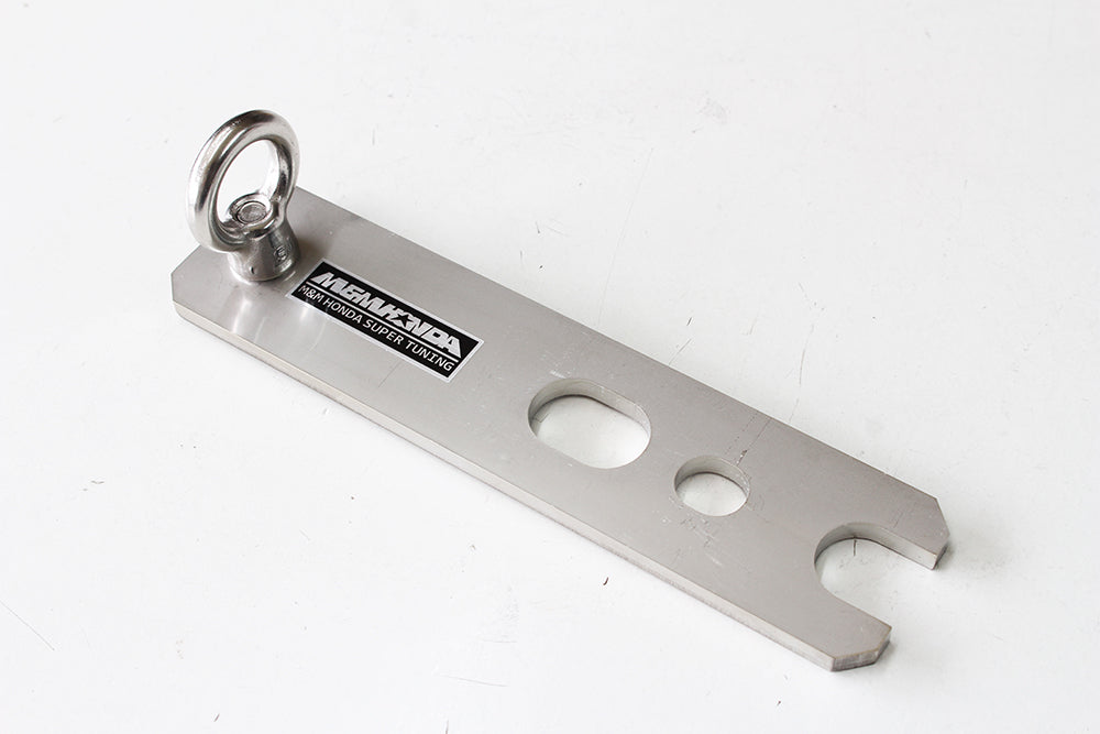 M&M HONDA STAINLESS STEEL 4-POINT SEAT BELT BRACKET CENTER SIDE (1 PIECE) FOR HONDA CIVIC FL5 01710-FL5-M002-IN