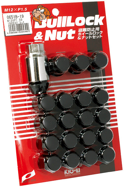 KYO-EI 19HEX 20 PIECES (NUT 16 / LOCK 4) BAG TYPE BULL LOCK 0651B-19 M12xP1.5 0651B-19