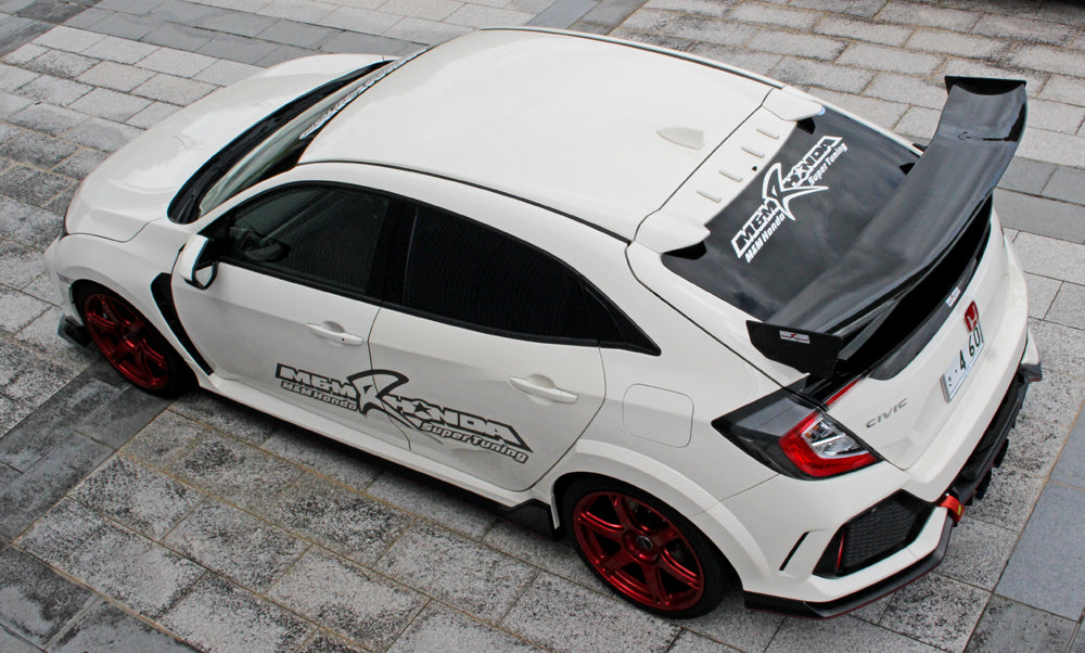 M&M HONDA CARBON GT WING TYPE WC01J VEHICLE INSPECTION COMPATIBLE FOR CIVIC FK8 00900-FK8-WC01J