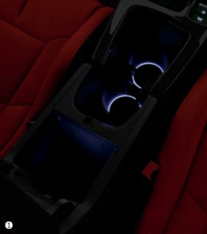 HONDA CENTER CONSOLE BOX & DRINK HOLDER ILLUMINATION LED WHITE ILLUMINATION FOR HONDA CIVIC TYPE R FL5 08E16-T43-A00B