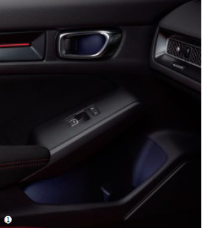 HONDA INNER DOOR HANDLE & DOOR POCKET ILLUMINATION LED WHITE ILLUMINATION FOR HONDA CIVIC TYPE R FL5 08E20-T43-001