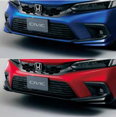 HONDA FRONT LOWER SKIRT SONIC GRAY PEARL NH-877P FOR HONDA CIVIC FL1 08F01-T43-060