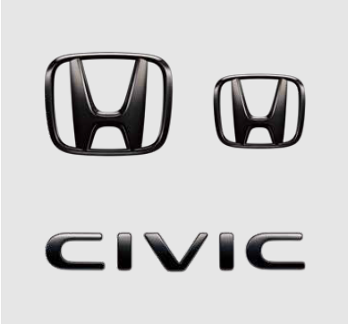 HONDA BLACK EMBLEM FOR HONDA CIVIC FL1 08F20-T43-000